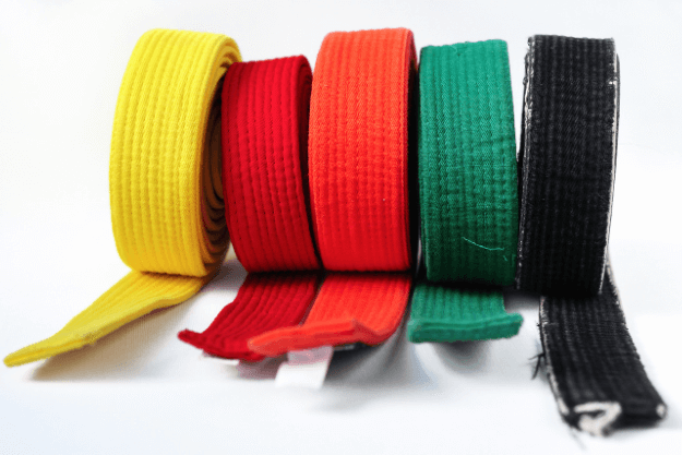 Clasificación de cinturones de artes marciales explicada